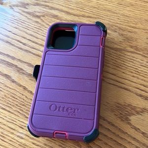 Otter box defender with belt clip for iPhone 12